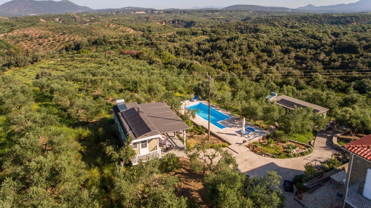 Hakuna Matata Holidays Wooden Lodge With Airco & Pool In Greek Olive Grove ميثوني المظهر الخارجي الصورة
